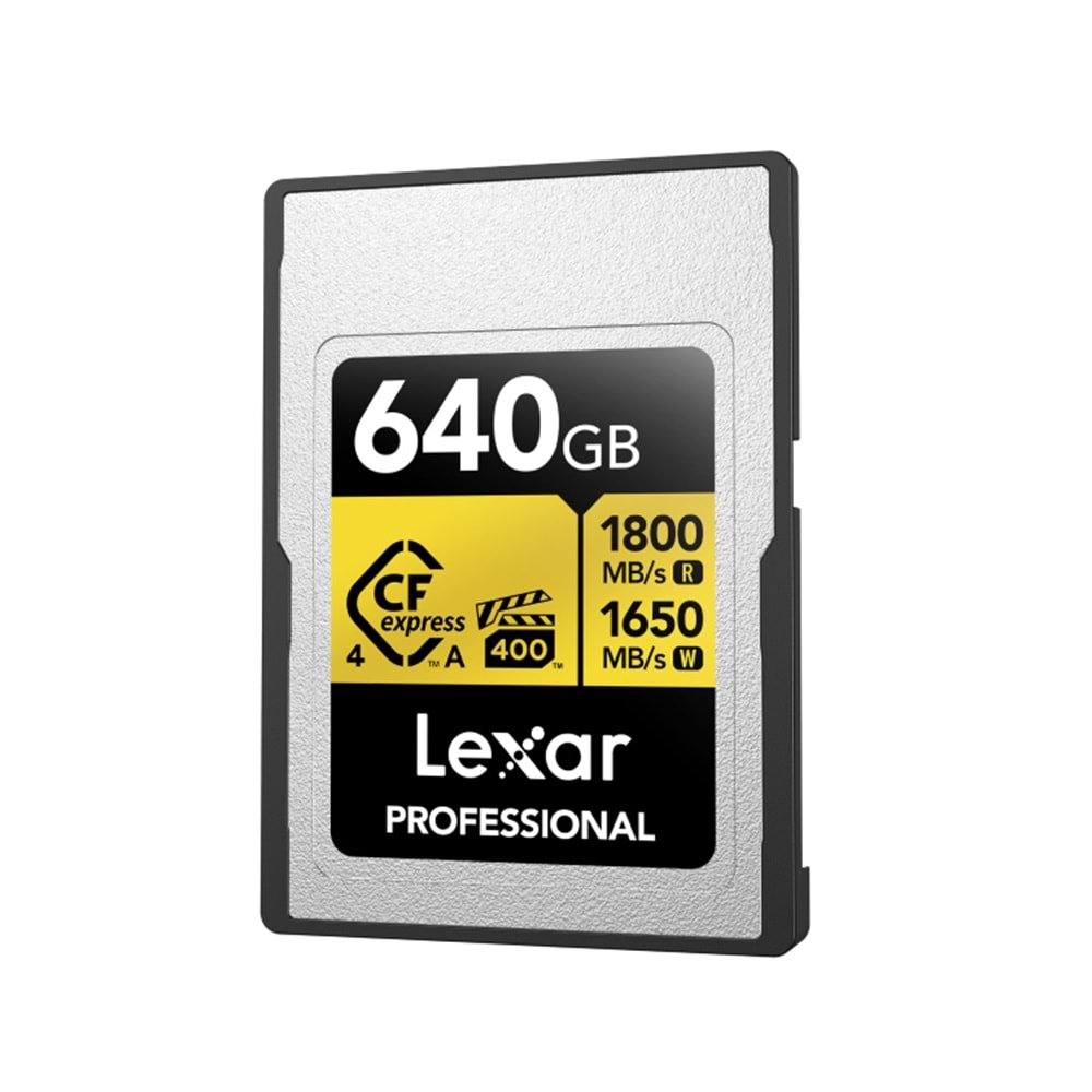 LEXAR 640GB Professional CFexpress Type A Card Gold Series Bellek Kartı