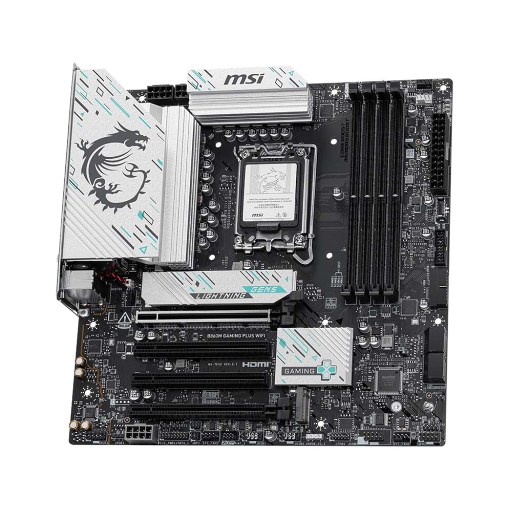 MSI B860M GAMING PLUS WIFI7 DDR5 HDMI-DP TYPEC PCIE 5.0 1851p mATX
