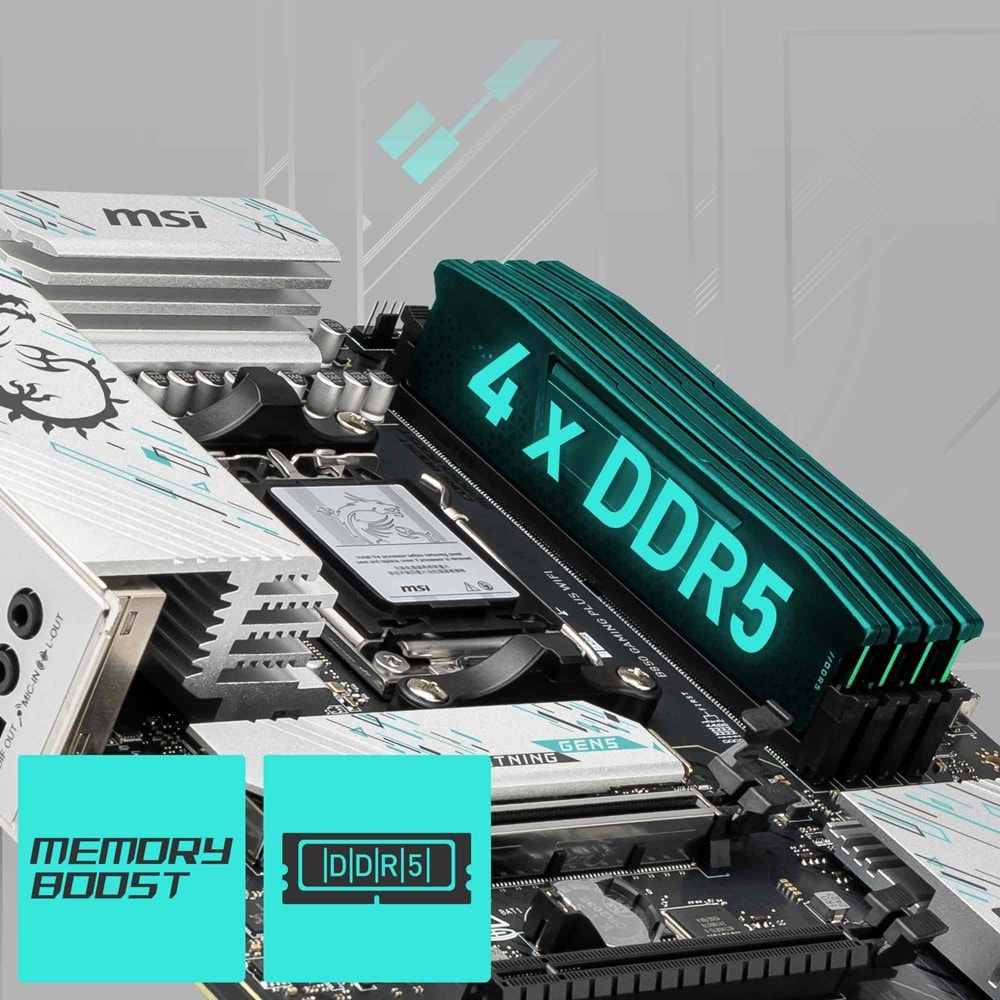 MSI B850 GAMING PLUS WIFI6E DDR5 HDMI-DP TYPEC PCIE 5.0 AM5 ATX