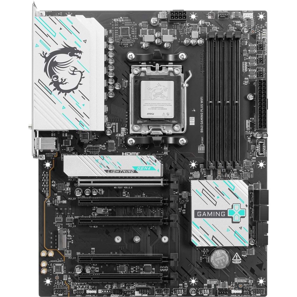 MSI B840 GAMING PLUS WIFI7 DDR5 HDMI-TYPEC PCIE 4.0 AM5 ATX