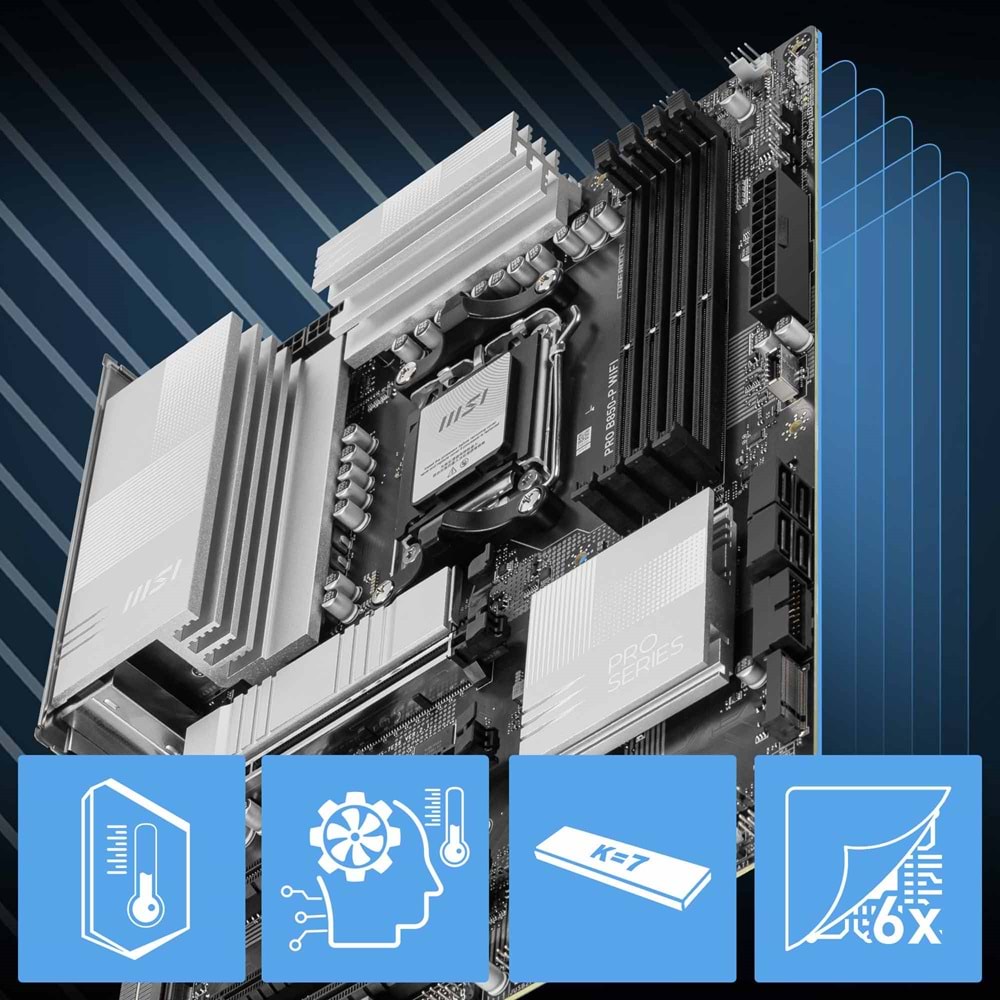 MSI PRO B850-P WIFI7 DDR5 HDMI-DP TYPEC PCIE 5.0 AM5 ATX