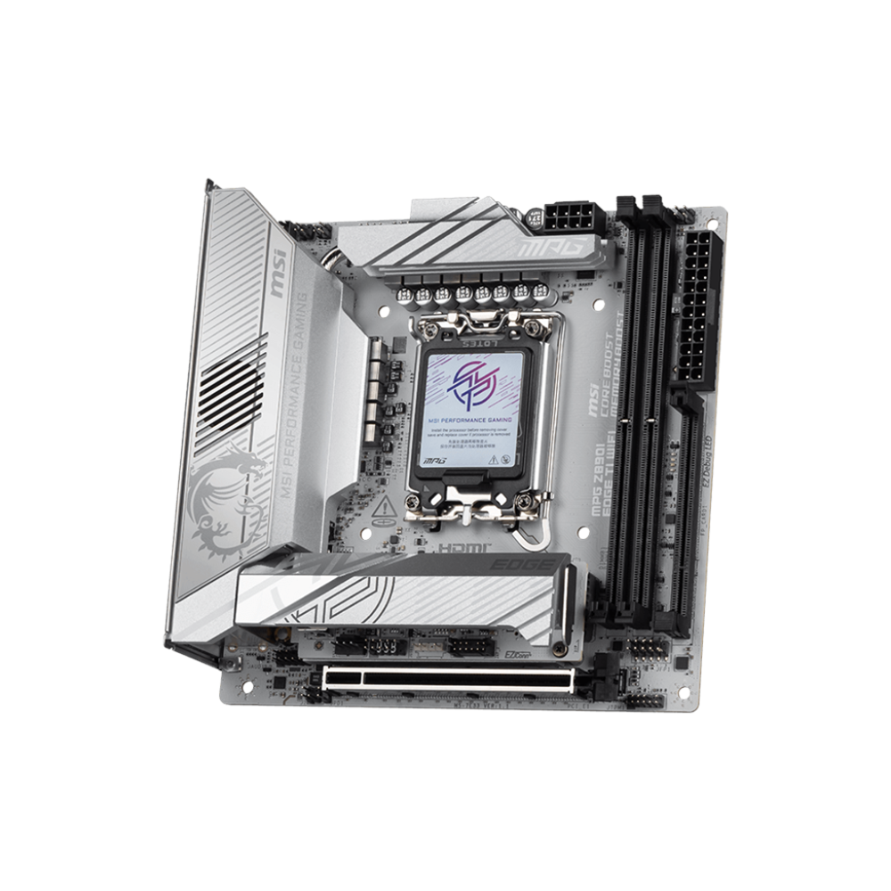 MSI MPG Z890I EDGE TI WIFI7 DDR5 HDMI-TYPEC PCIE 5.0 1851p mITX Beyaz