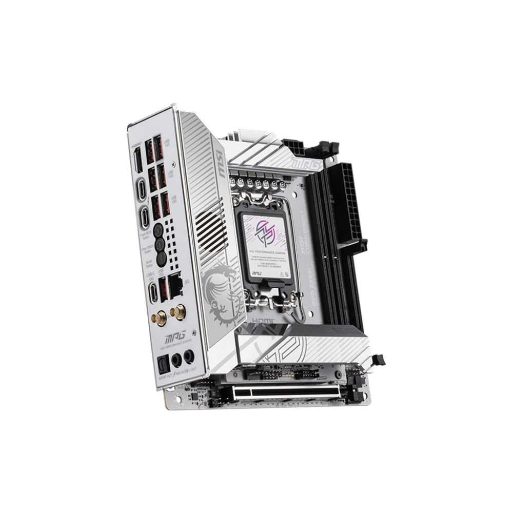 MSI MPG Z890I EDGE TI WIFI7 DDR5 HDMI-TYPEC PCIE 5.0 1851p mITX Beyaz