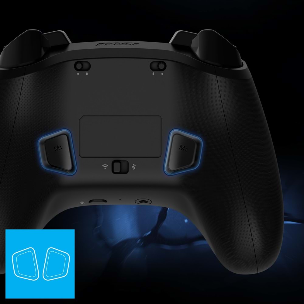 MSI Stok Adı: Msi GG Force GC300 Wireless 2.4GHz Kablosuz Siyah Oyun Kolu (Gamepad)