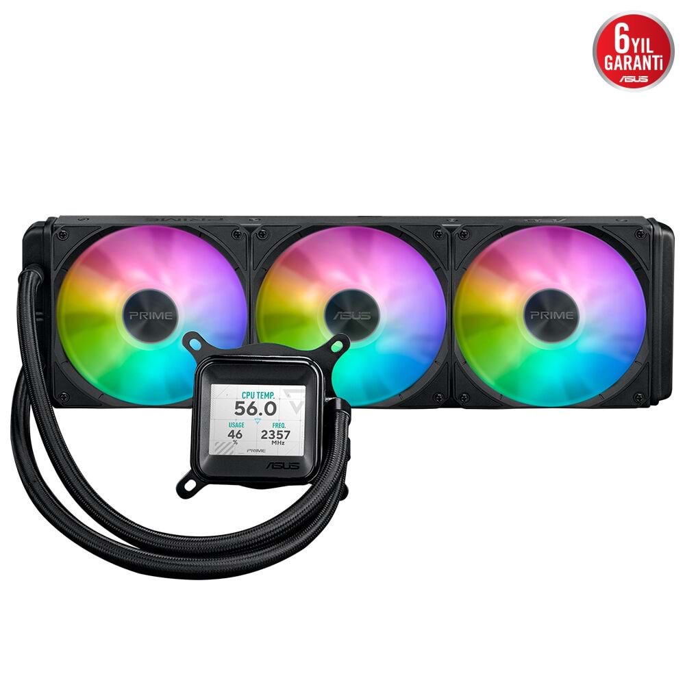 Asus 360mm Prime LC 360 RGB LCD AM5-1851p Sıvı Soğutmalı İşlemci Fanı / 90RC00Z1-B0EAY0