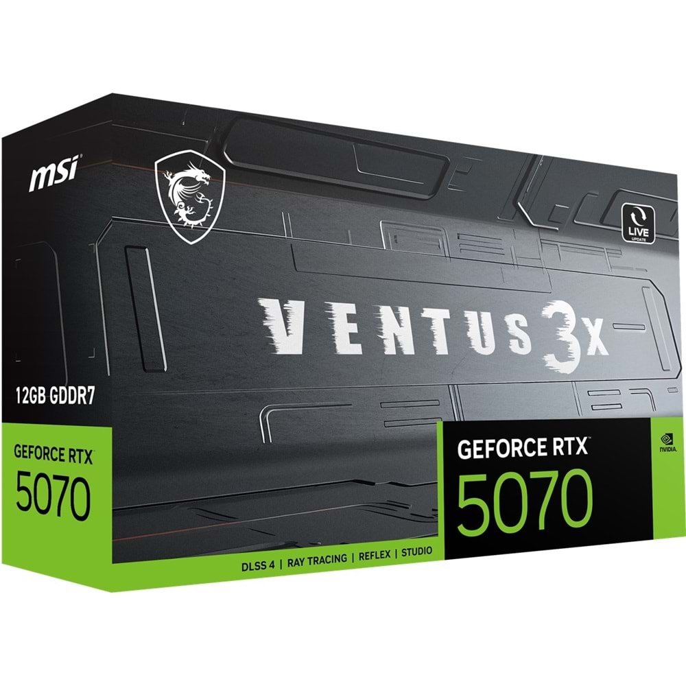 MSI 12GB RTX5070 12G VENTUS 3X GDDR7 HDMI-DP PCIE 5.0
