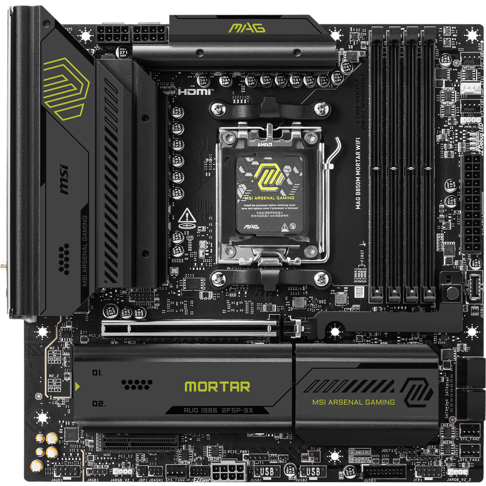 MSI MAG B850M MORTAR WIFI7 DDR5 HDMI-DP PCIE 5.0 AM5 mATX