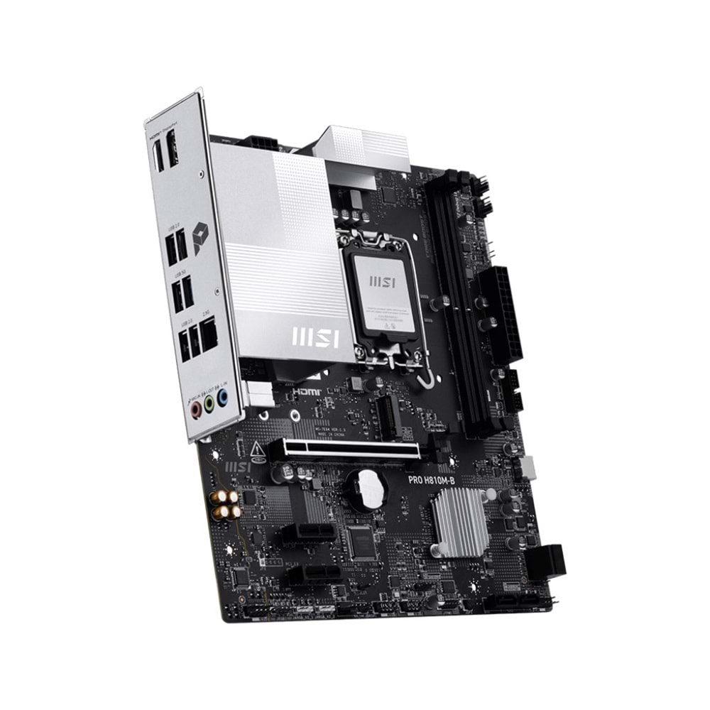 MSI PRO H810M-B DDR5 HDMI-DP PCIE 4.0 1851p mATX
