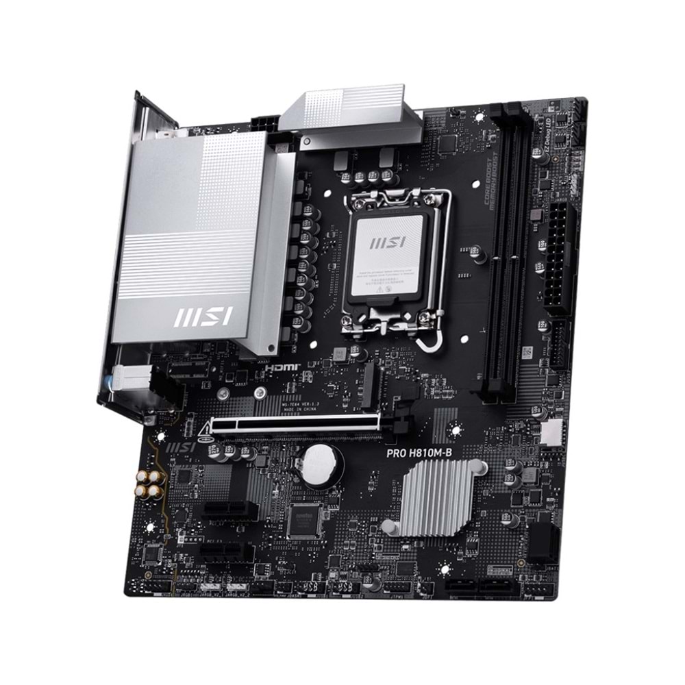 MSI PRO H810M-B DDR5 HDMI-DP PCIE 4.0 1851p mATX