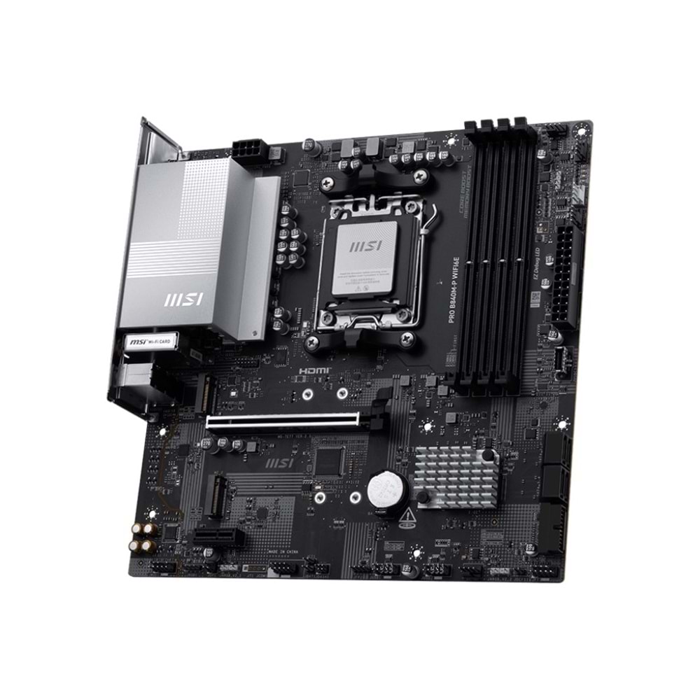 MSI PRO B840M-P WIFI6E DDR5 HDMI-TYPEC PCIE 4.0 AM5 mATX