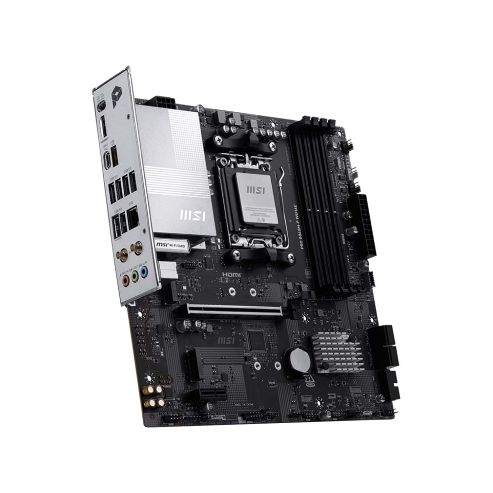 MSI PRO B840M-P WIFI6E DDR5 HDMI-TYPEC PCIE 4.0 AM5 mATX