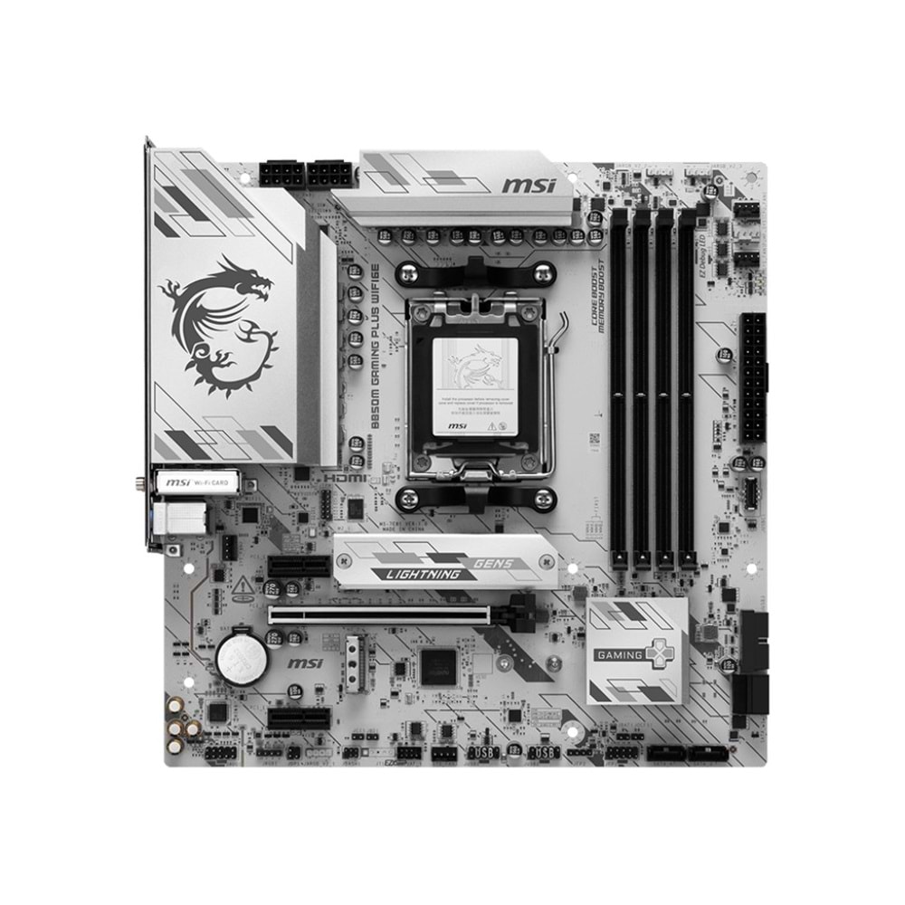 MSI B850M GAMING PLUS WIFI6E DDR5 HDMI-DP TYPEC PCIE 5.0 AM5 mATX 