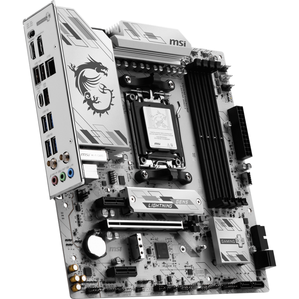 MSI B850M GAMING PLUS WIFI6E DDR5 HDMI-DP TYPEC PCIE 5.0 AM5 mATX 