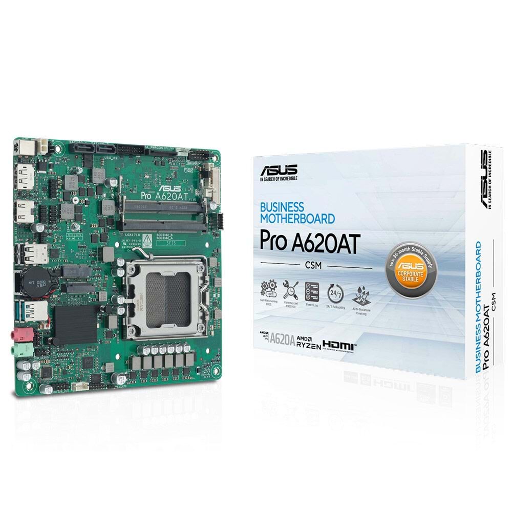 ASUS PRO A620AT- CSM DDR5 HDMI-DP PCIE 4.0 AM5 mATX Kurumsal Anakart