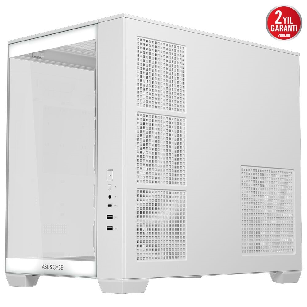 ASUS A32 PLUS TG ARGB Gaming Mid-Tower PC Kasası Beyaz / 90DC00S3-B19000