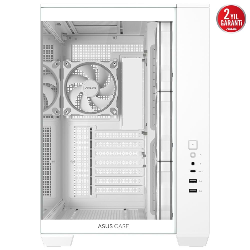 ASUS A32 PLUS TG ARGB Gaming Mid-Tower PC Kasası Beyaz / 90DC00S3-B19000