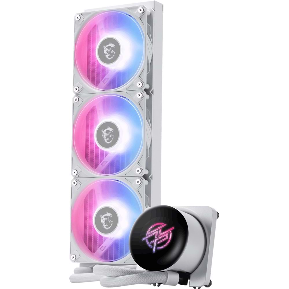 MSI 360mm MPG CORELIQUID P13 360 WHITE ARGB AM5-1851P Sıvı Soğutmalı İşlemci Fanı Beyaz
