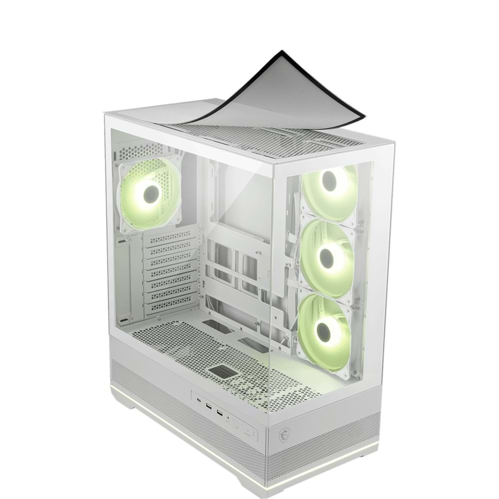 MSI MAG PANO 110R PZ WHITE Gaming Mid-Tower PC Kasası Beyaz