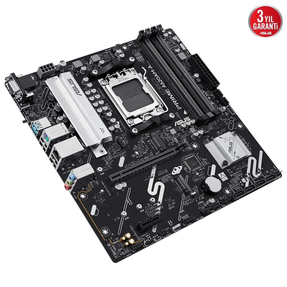 ASUS PRIME A620AM-A-CSM DDR5 HDMI-DP PCIE 4.0 AM5 mATX Kurumsal Anakart