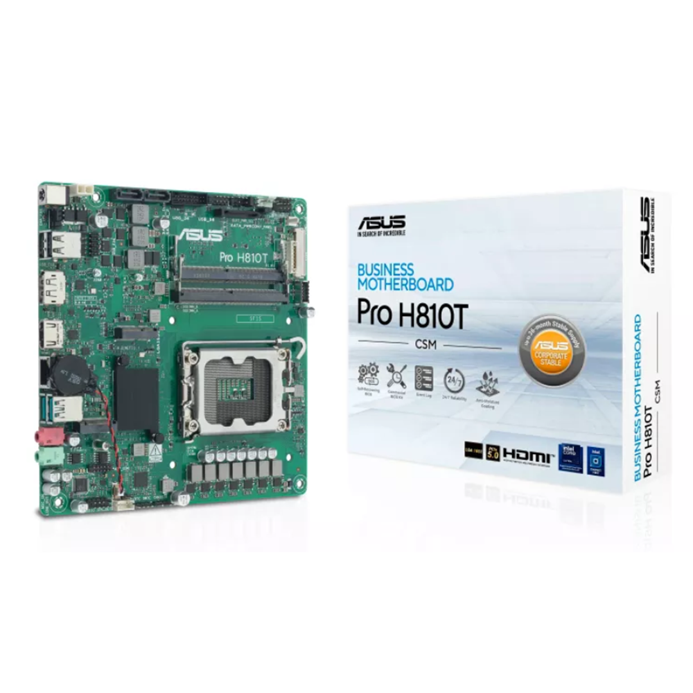 ASUS PRO H810T-CSM DDR5 HDMI-DP PCIE 5.0 1851p ATX Kurumsal Anakart