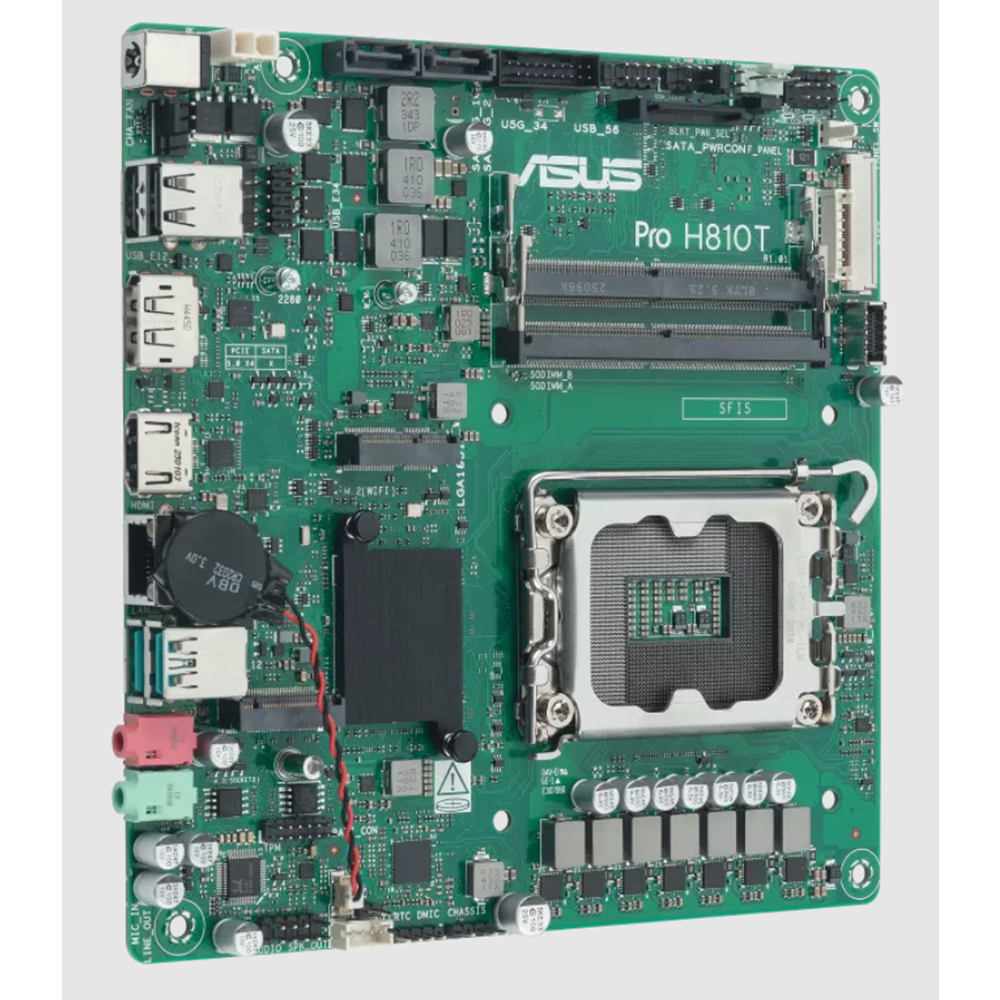 ASUS PRO H810T-CSM DDR5 HDMI-DP PCIE 5.0 1851p ATX Kurumsal Anakart