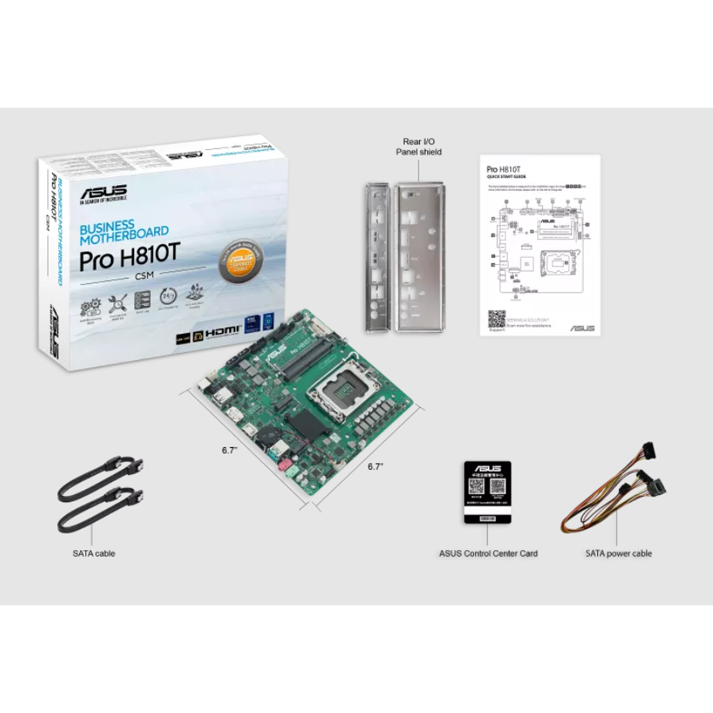 ASUS PRO H810T-CSM DDR5 HDMI-DP PCIE 5.0 1851p ATX Kurumsal Anakart
