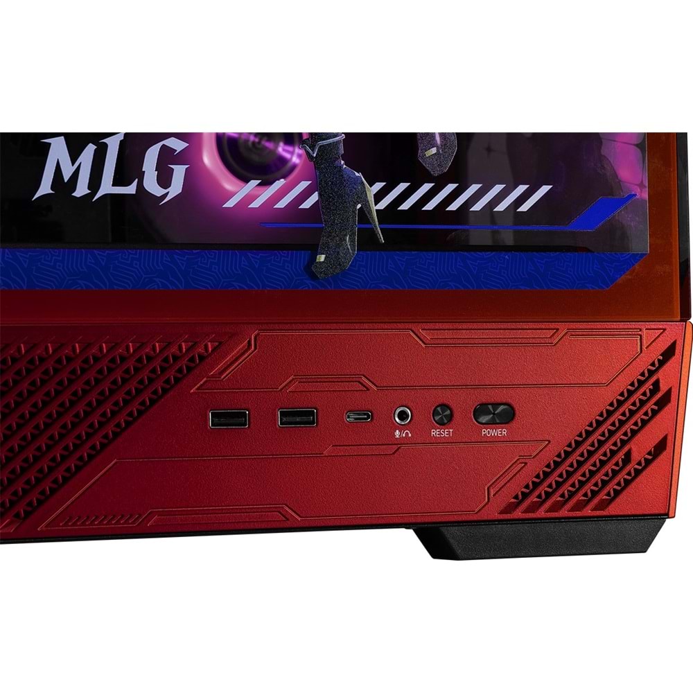 MSI PANO 130R MLG EDITION Gaming Mid-Tower PC Kasası Kırmızı-Siyah