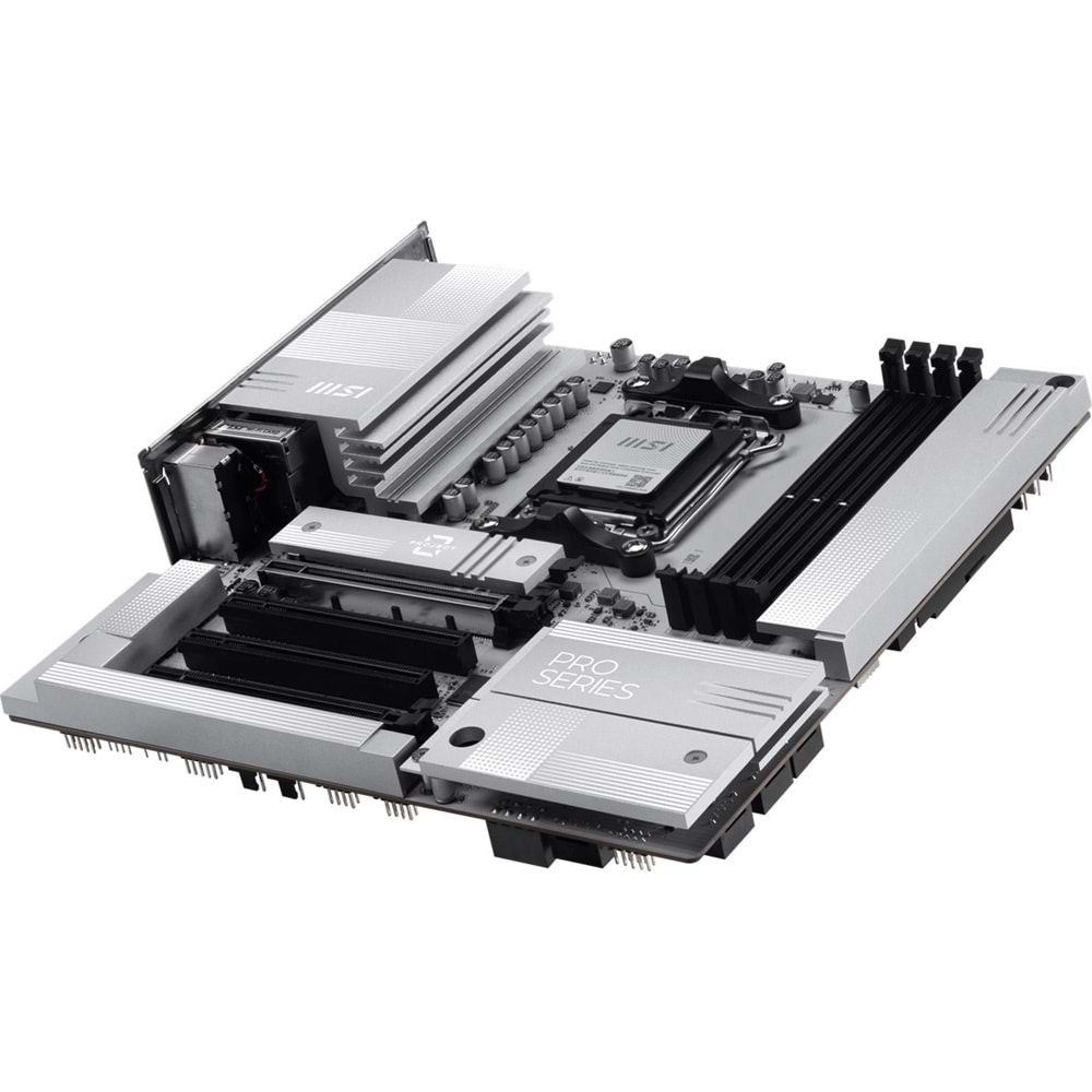 MSI PRO B850M-A WIFI7 PZ DDR5 HDMI-DP TYPEC PCIE 5.0 AM5 mATX BEYAZ