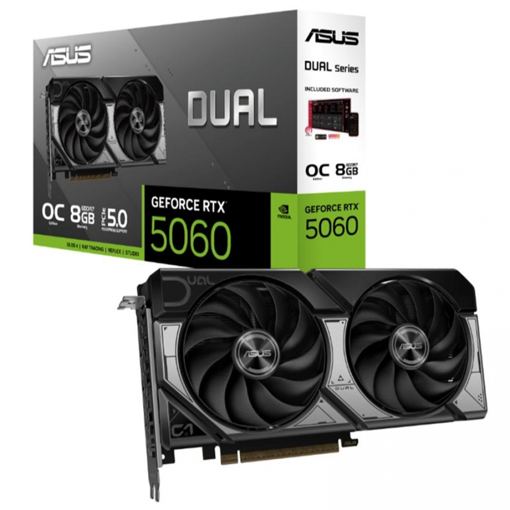 ASUS 8GB DUAL RTX5060-O8G EVO GDDR7 128bit HDMI-DP PCIE 5.0