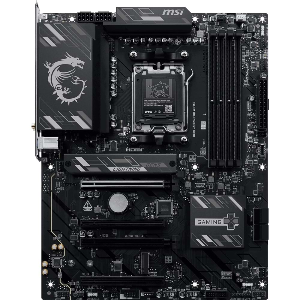 MSI B850 GAMING PRO WIFI6E HDMI-DP TYPEC PCIE 5.0 AM5 ATX