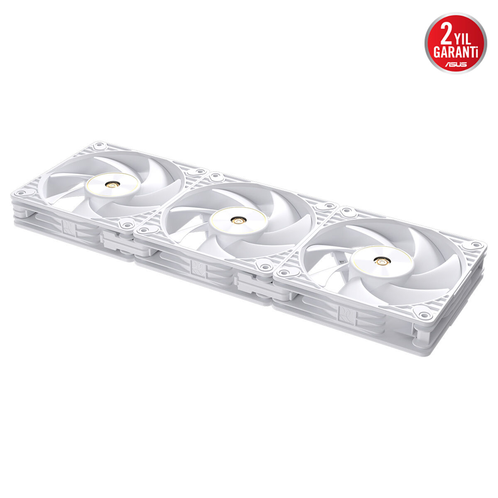 ASUS ProArt PF120 Beyaz 120mm PWM Kasa/Radyatör Fanı (3'lü Paket + Kontrolcü) / 90DA00M3-B09020