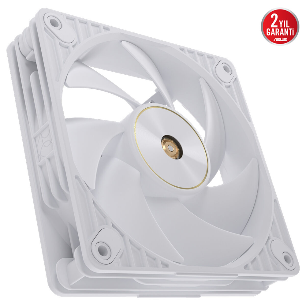 ASUS ProArt PF120 Beyaz 120mm PWM Kasa/Radyatör Fanı (3'lü Paket + Kontrolcü) / 90DA00M3-B09020