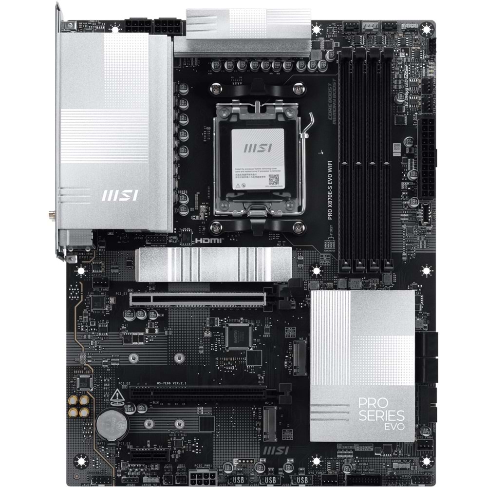 MSI PRO X870E-S EVO WIFI7 DDR5 HDMI-DP TYPEC PCIE 5.0 AM5 ATX