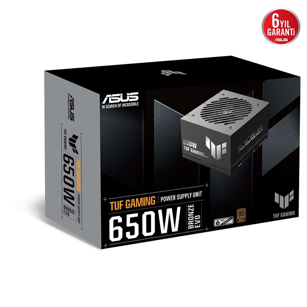ASUS 650w 80+ BRONZE TUF GAMING 650B EVO Tam Modüler Power Supply / 90YE00D6-B0NA00 