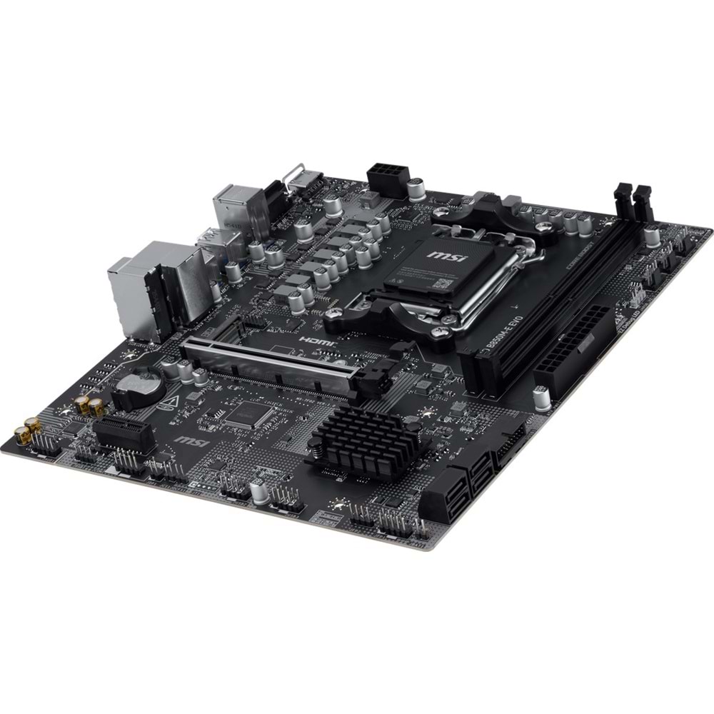 MSI PRO B850M-E EVO DDR5 HDMI-DP PCIE 5.0 AM5 mATX