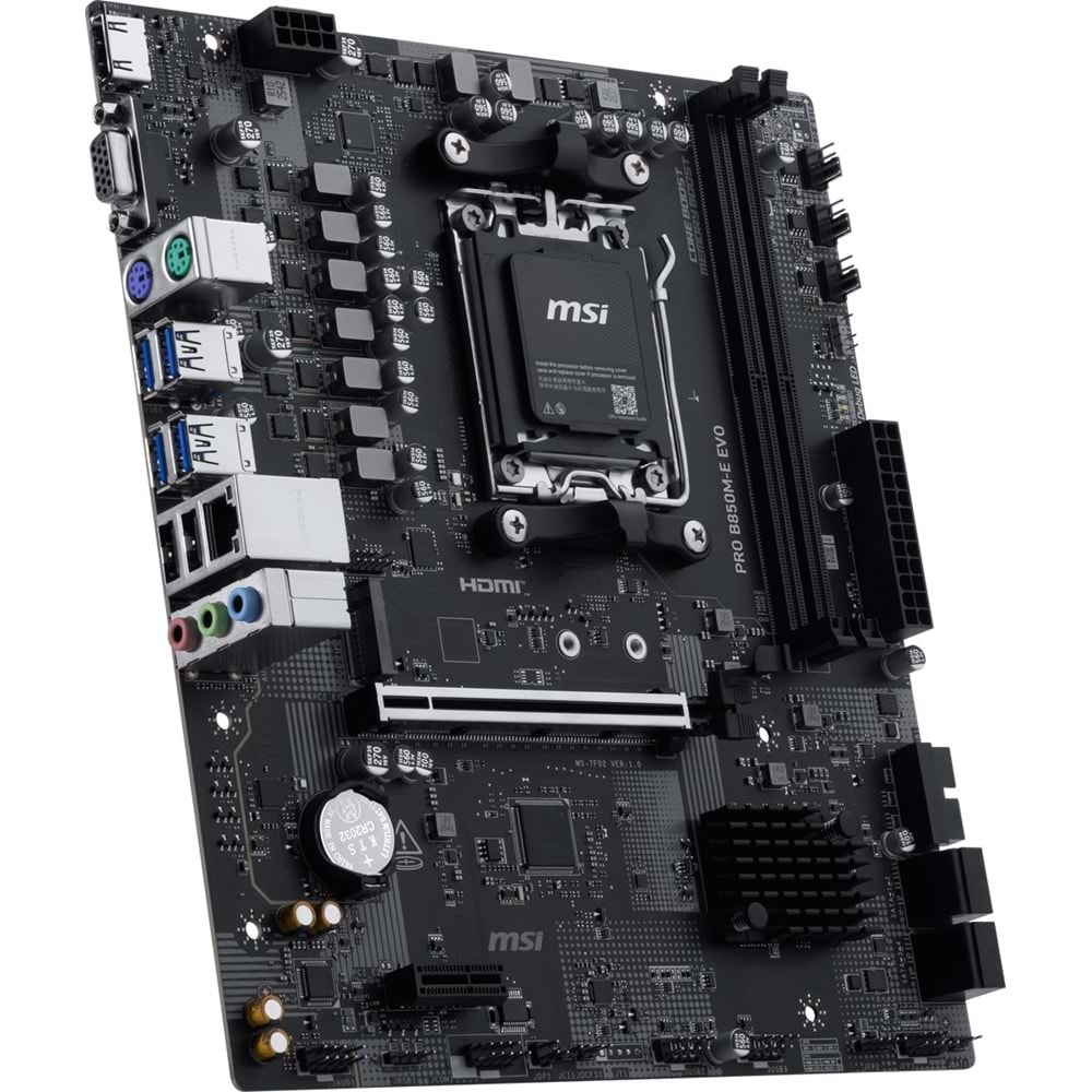 MSI PRO B850M-E EVO DDR5 HDMI-DP PCIE 5.0 AM5 mATX