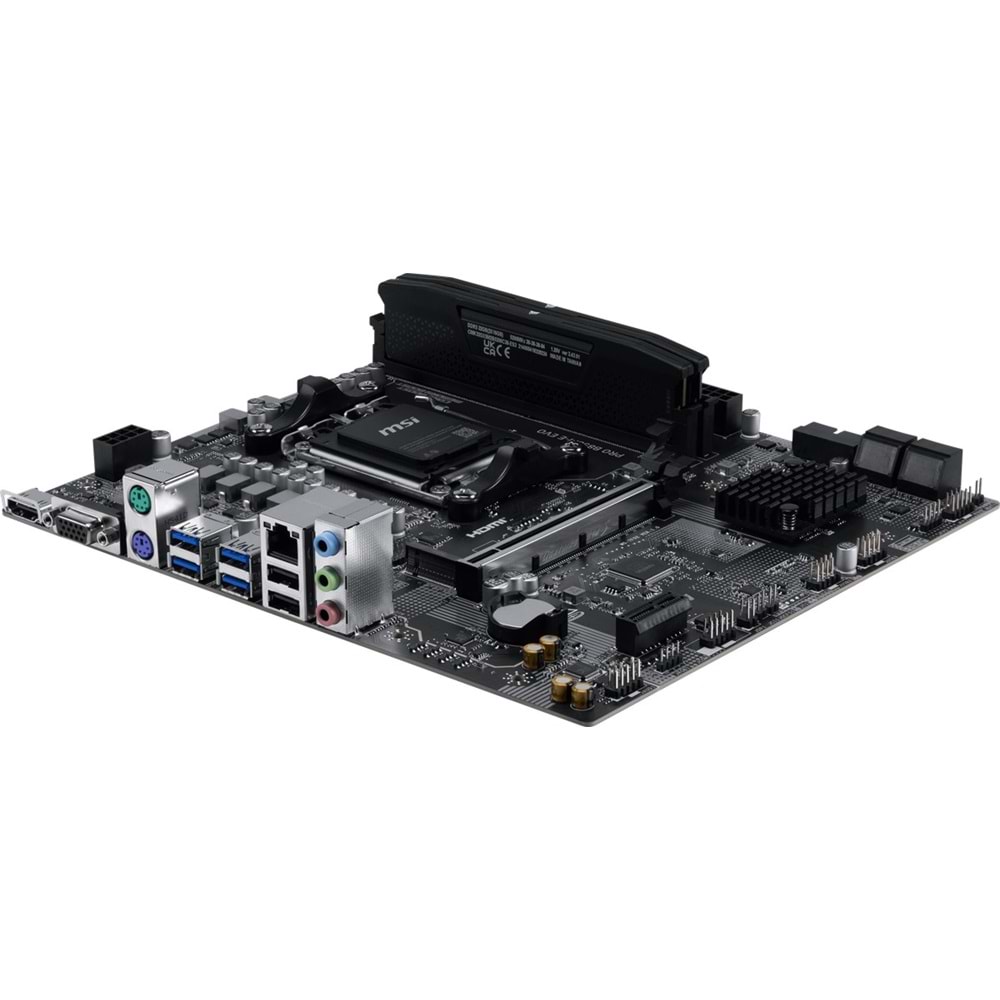 MSI PRO B850M-E EVO DDR5 HDMI-DP PCIE 5.0 AM5 mATX