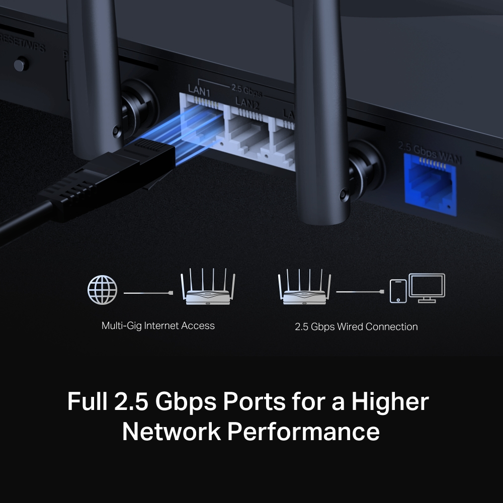 MERCUSYS MR47BE WIFI7 BE9300 Üç Bant Router