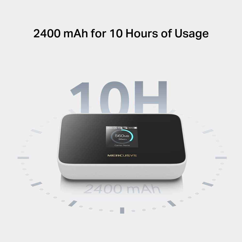 MERCUSYS MT115 4G LTE Wıfı6 AX300 Taşınabilir Router Bataryalı 