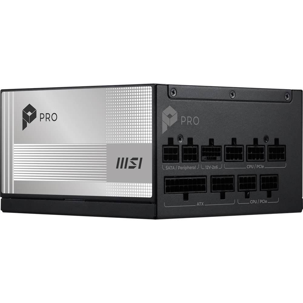 MSI 850w 80+ Platinum PRO A850PL PCIE5 Tam Modüler Power Supply 