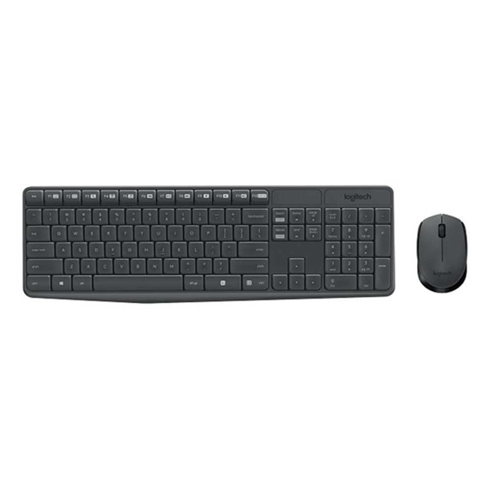 LOGITECH MK235 Kablosuz Q Trk Siyah Klavye - Mouse Set (920-007925)