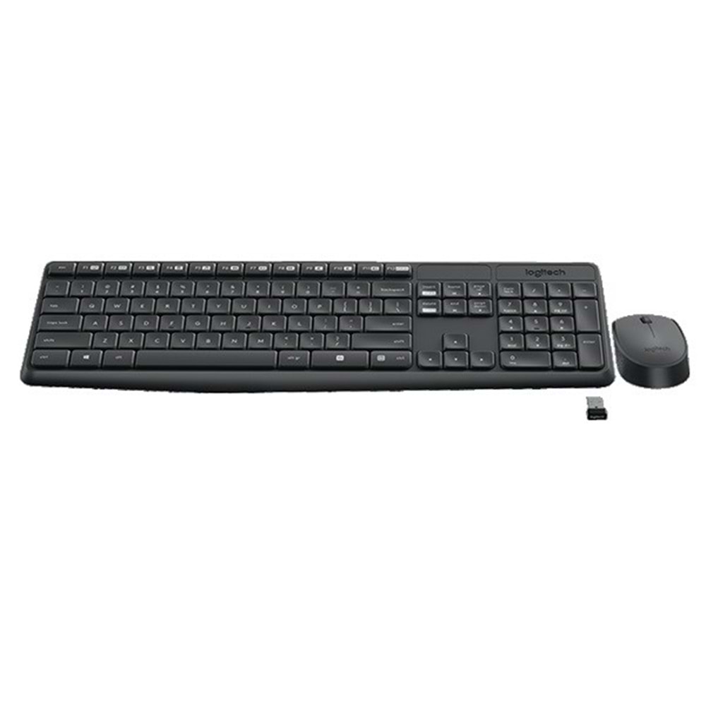 LOGITECH MK235 Kablosuz Q Trk Siyah Klavye - Mouse Set (920-007925)