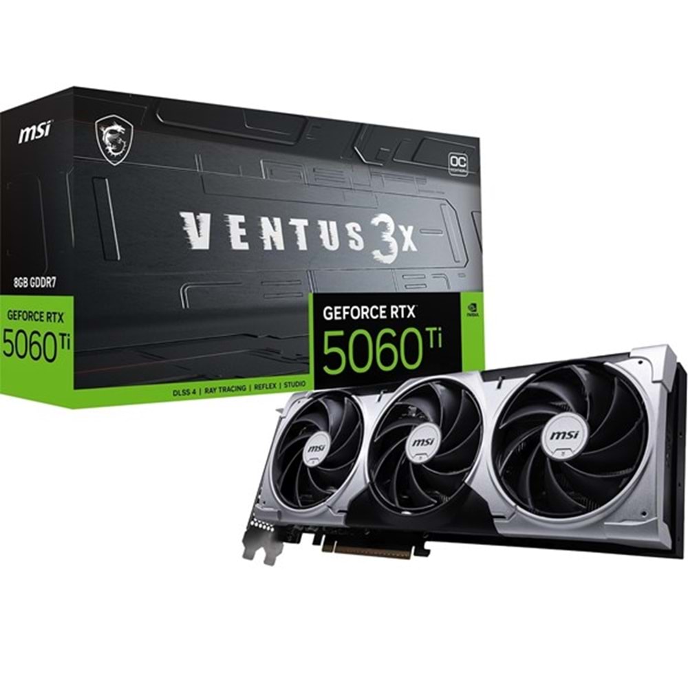 MSI RTX5060TI 8GB VENTUS 3X OC GDDR7 128bit HDMI DP PCIe 5.0	