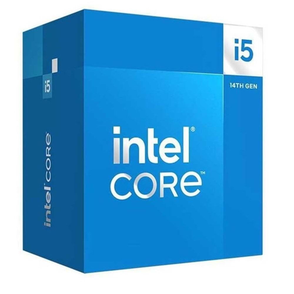 INTEL CORE i5 14500 29.5MB 10çekirdekli O/B UHD VGA 1700p 65w Kutulu+Fanlı 