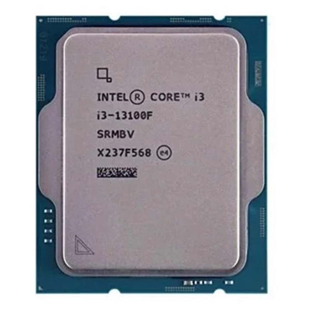 INTEL CORE i3 13100F 17MB 4çekirdekli VGA YOK 1700p 58w Kutusuz+Fansız