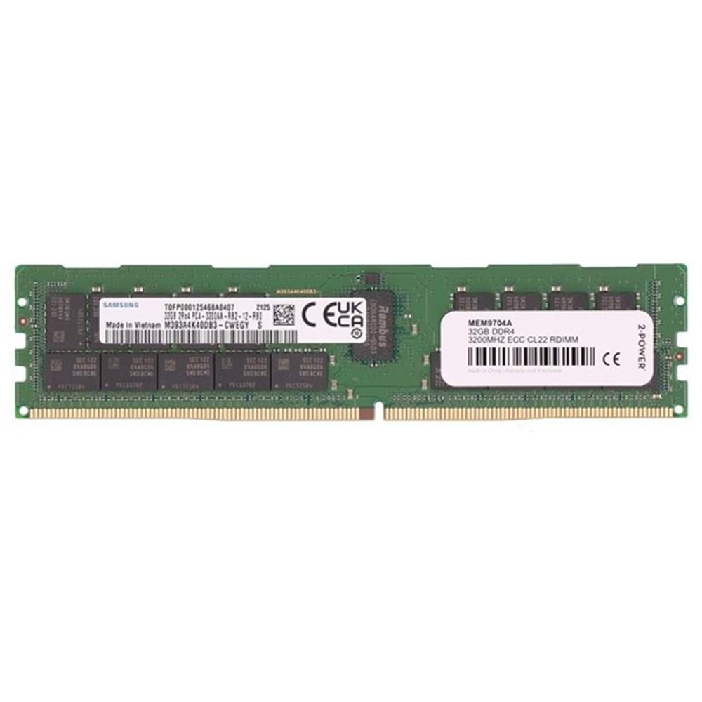 DELL 32GB DDR4 3200MHZ 2RX4 RDIMM SUNUCU RAM AB257620