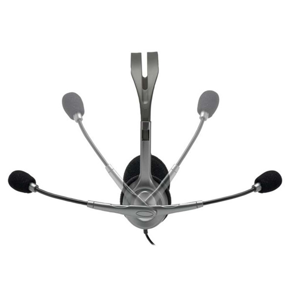 LOGITECH H111 Stereo 3.5mm Jack Gri Mikrofonlu Kulaklık 981-000593