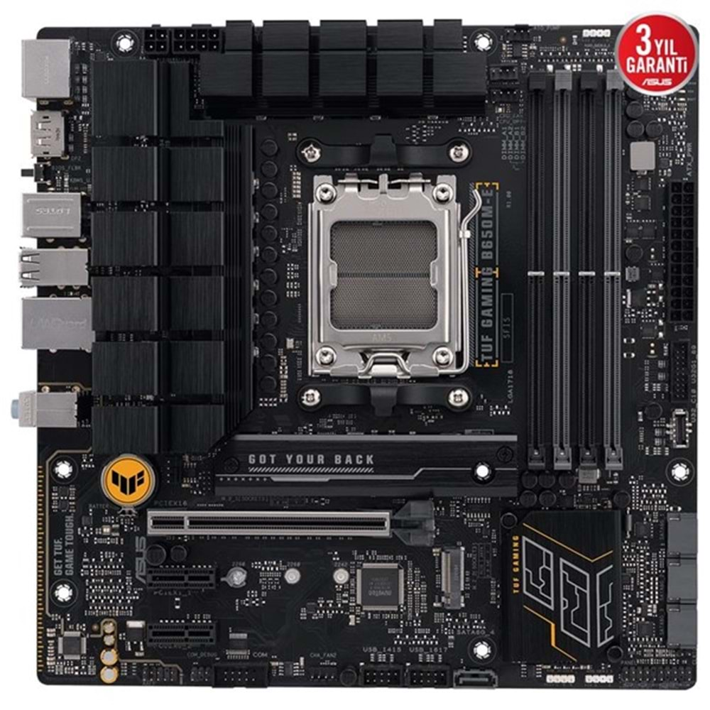 ASUS TUF B650M-E GAMING DDR5 HDMI DP PCIe 16X v4.0 AM5 mATX