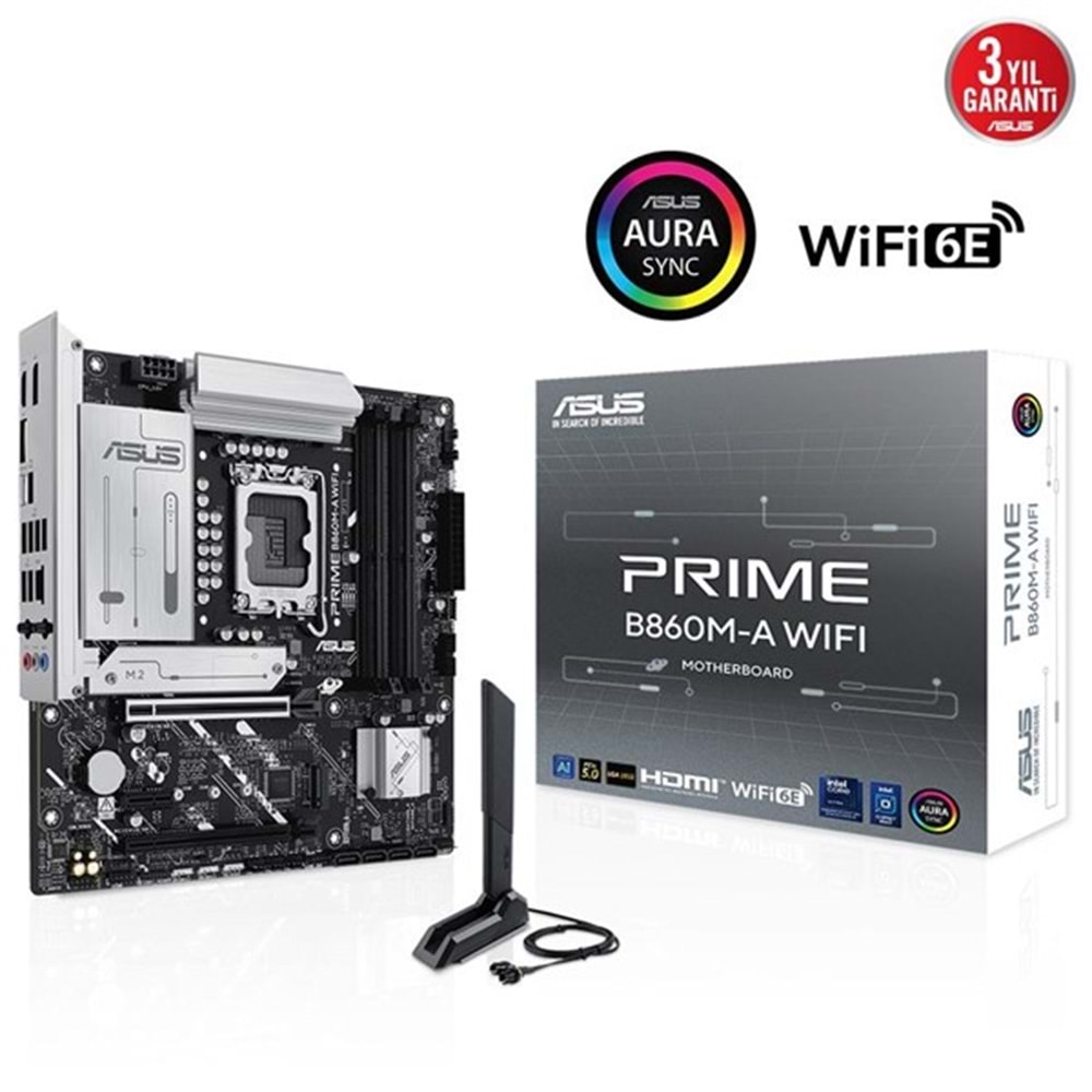 ASUS PRIME B860M-A WIFI7 DDR5 HDMI-DP PCIE 5.0 1851p mATX