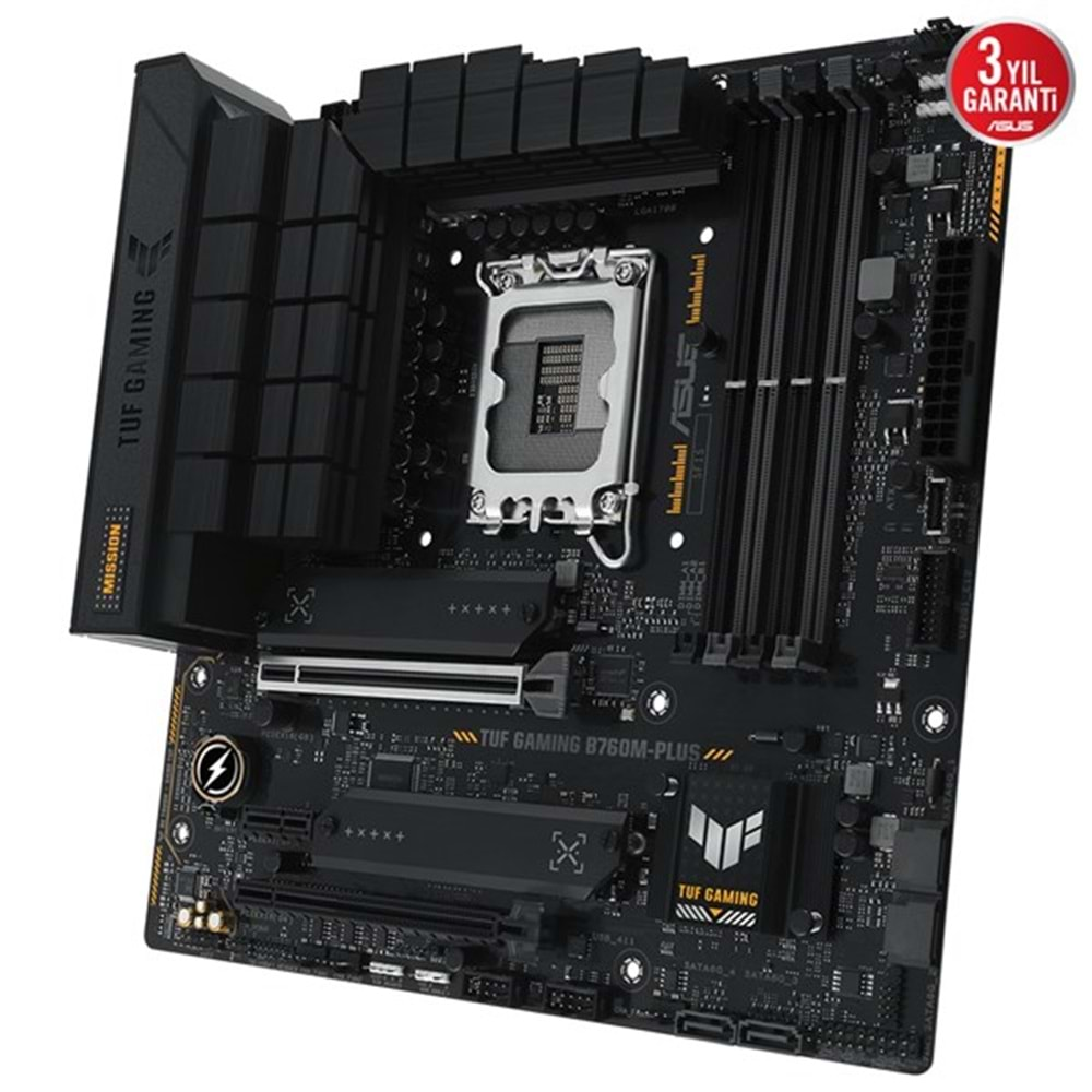 ASUS TUF GAMING B760M-PLUS DDR5 HDMI-DP PCIE 4.0 1700p mATX